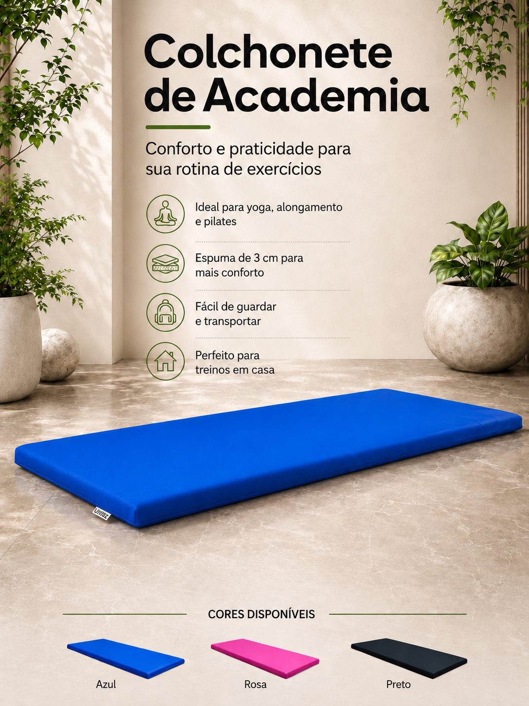 Colchonete para Academia Utiliz - Imagem 3