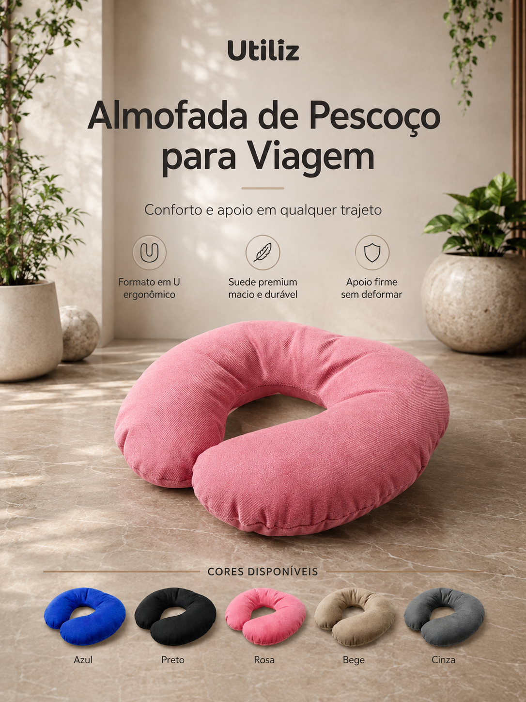 Almofada Apoio de Pescoço Utiliz - Imagem 2