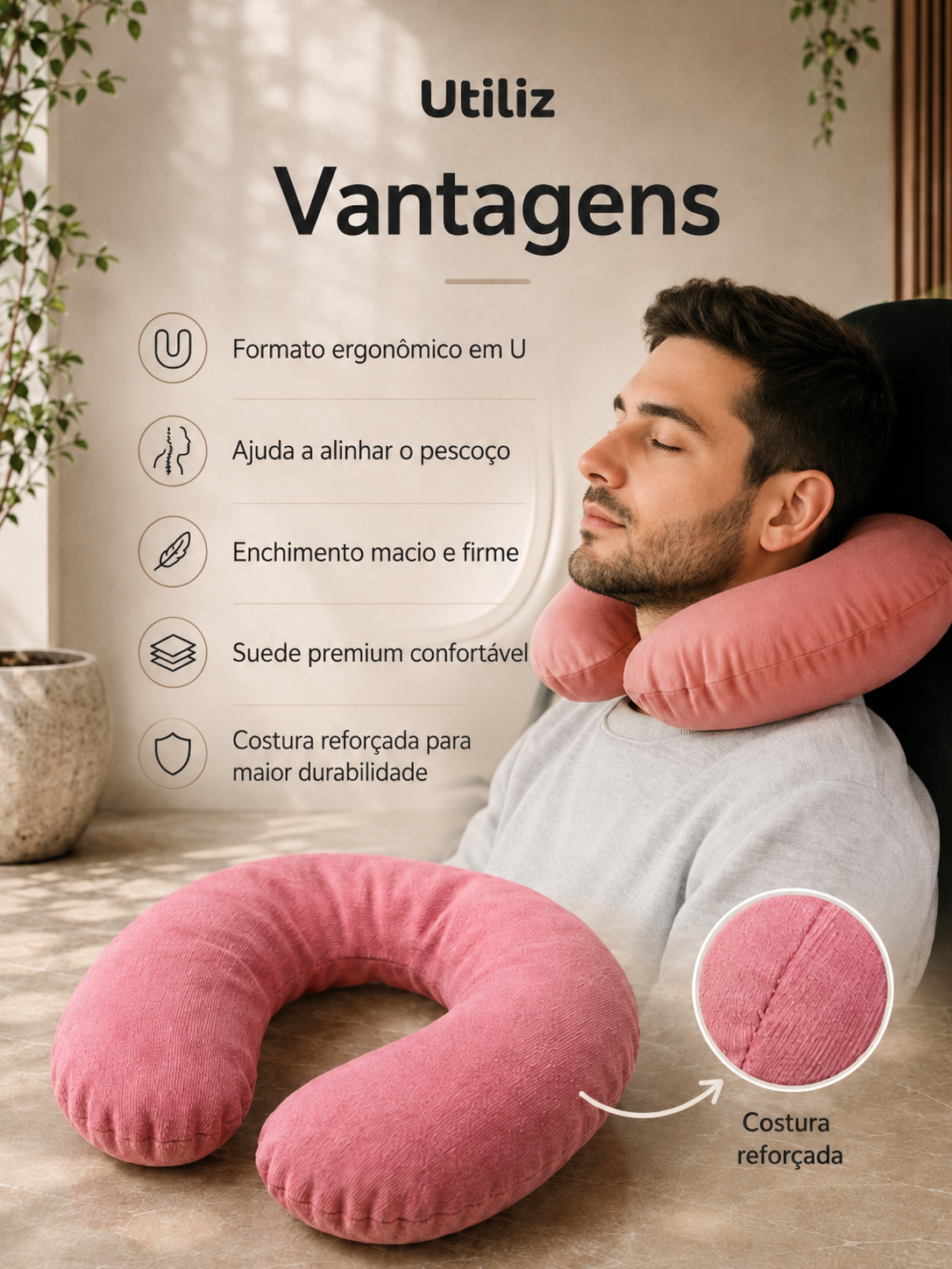 Almofada Apoio de Pescoço Utiliz - Imagem 6