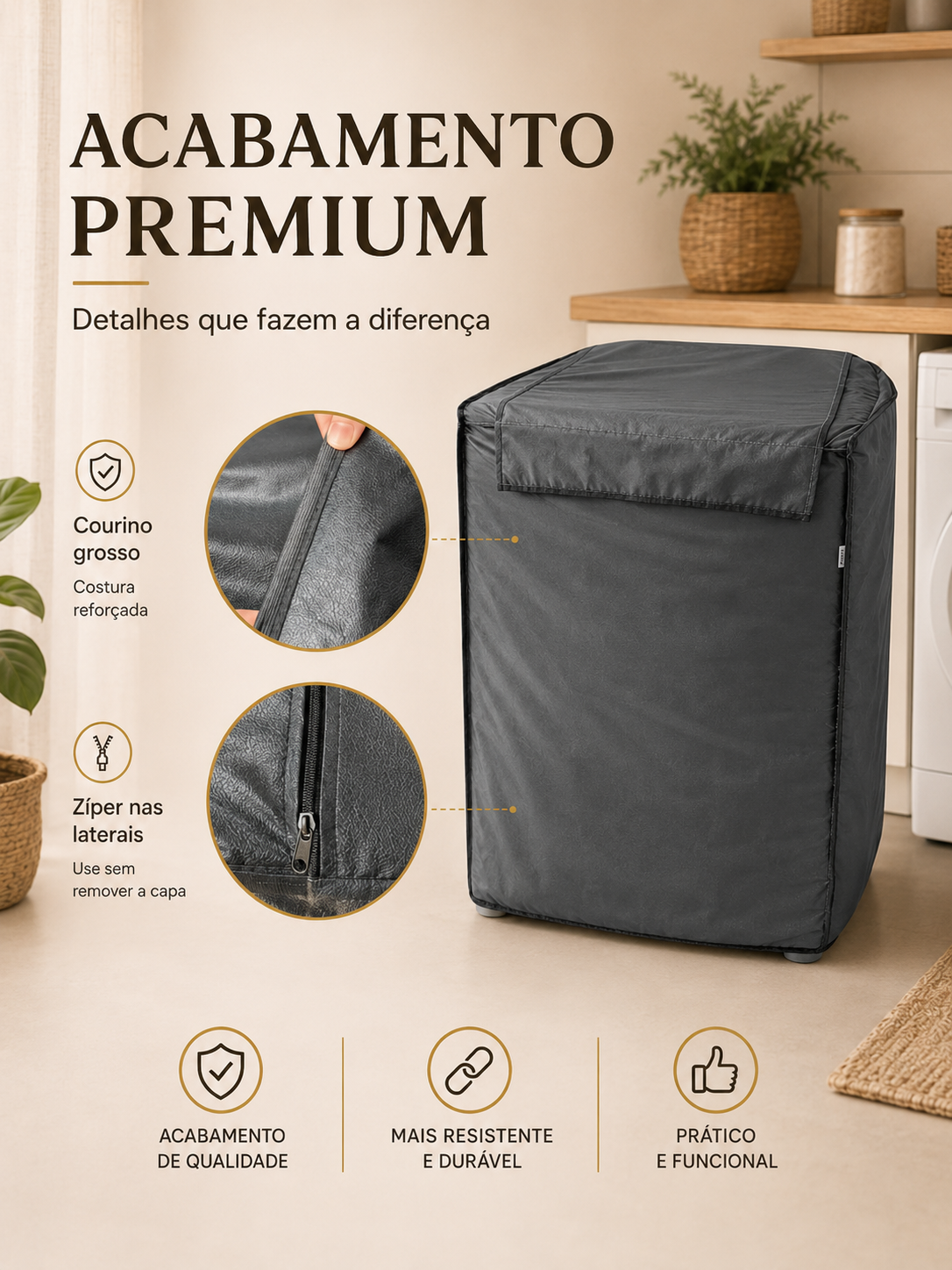 Capa Protetora para Máquina de Lavar - Imagem 4