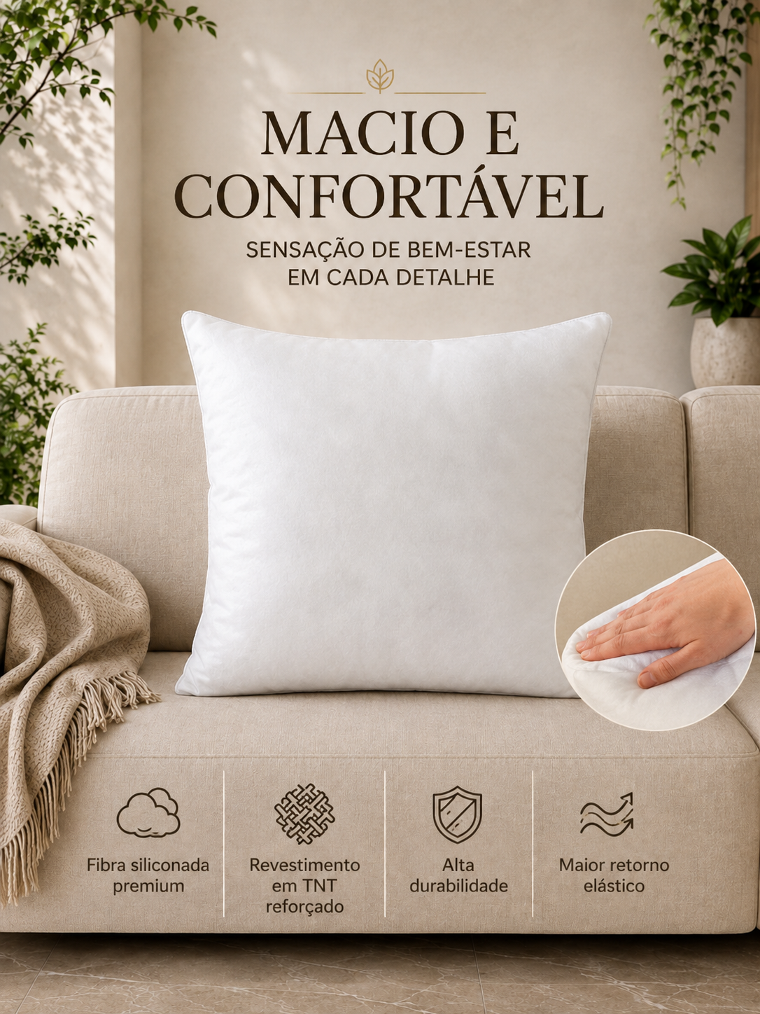 Enchimento para Almofada Utiliz - Imagem 4