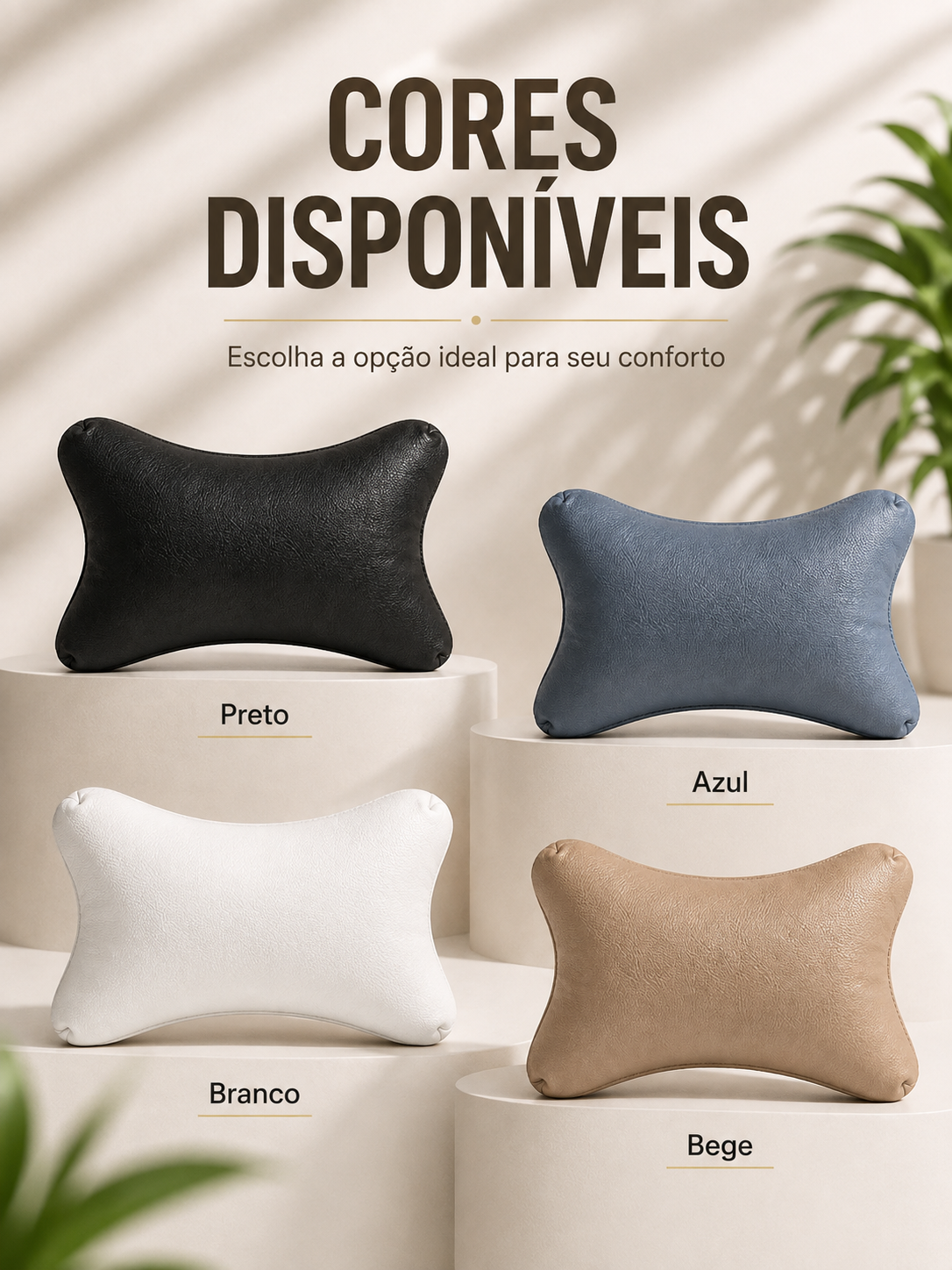 Encosto de Pescoço / Almofada Cervical para Carro e Cadeira Gamer - Imagem 2