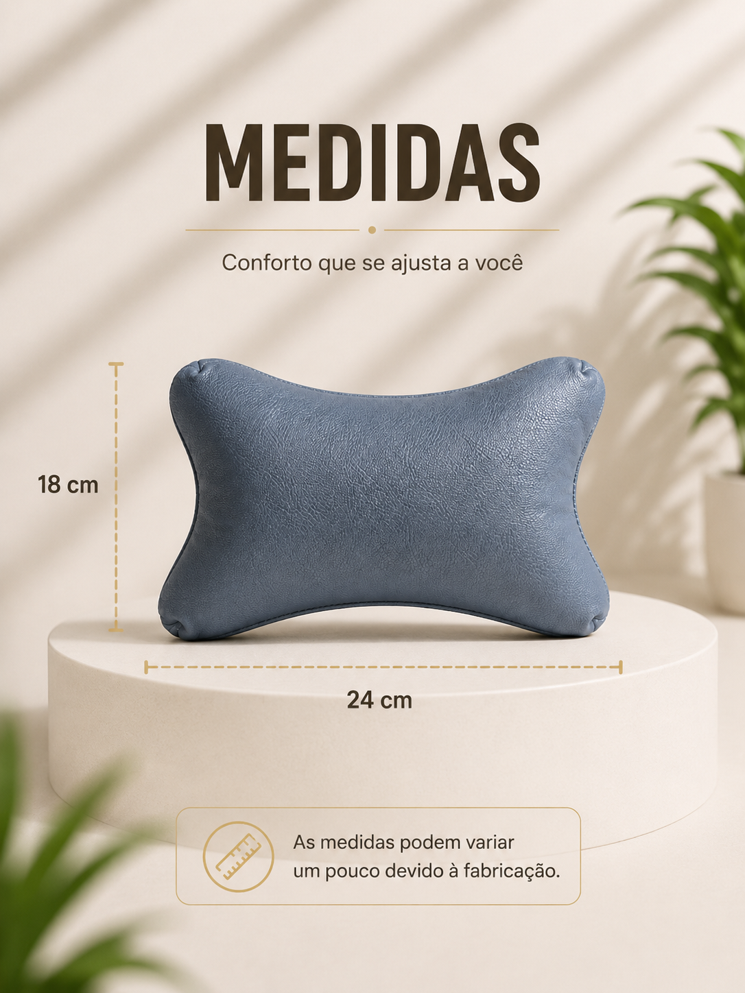 Encosto de Pescoço / Almofada Cervical para Carro e Cadeira Gamer - Imagem 3